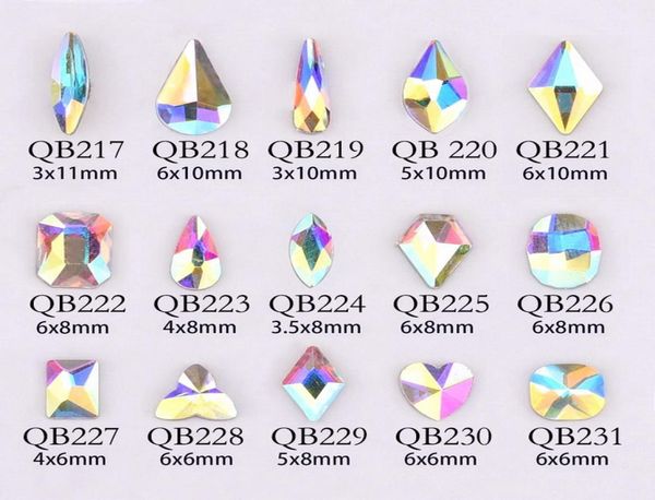 

20pcs crystals nail diamond stone glass rhinestones for 3d nails art decorations supplies jewelry5854333, Silver;gold
