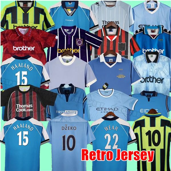 

man retro soccer jerseys city silva tevez toure dzeko de jong kompany 72 81 82 88 98 99 01 02 vintage home away 3rd football shirt kun aguer, Black;yellow