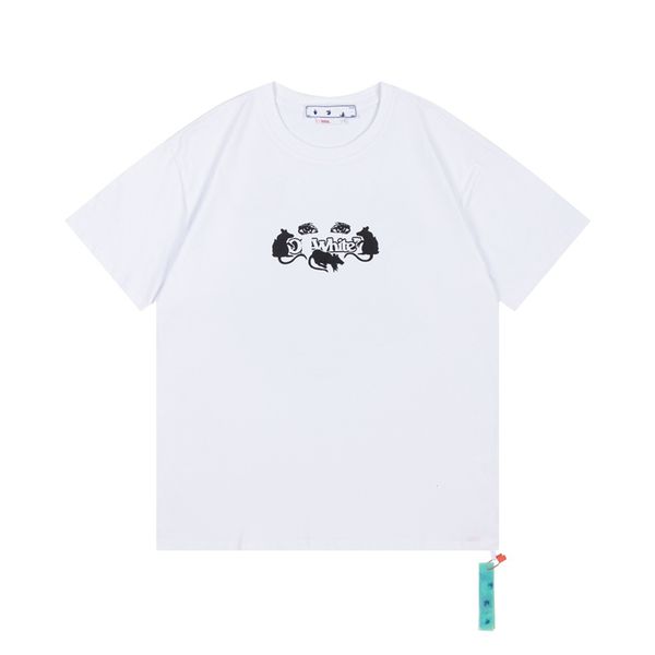 

Summer Mens T Shirts 23SS Designers Tees Fashion Brands Tops Mans Polos Casual Shirt Luxurys Clothing Street Short Sleeve Clothes Tshirts, White