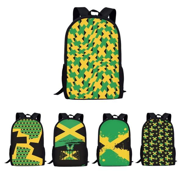

school bags belidome jamaican flag design teenagers school bag simple style high school knapsack personalized bookbags for children mochila