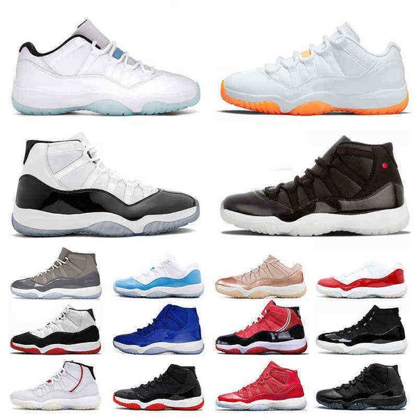 

box with jumpman 11 11s mens basketball shoes citrus sports sneakers trainers high white bred concord women low legend blue cap and gown