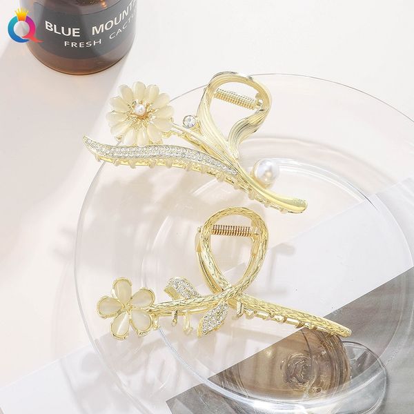 

fashion blogger designer jewelry metal hairpin large grip hairpin shark grip accessories barrettes hair wholesale zj71, Slivery;golden