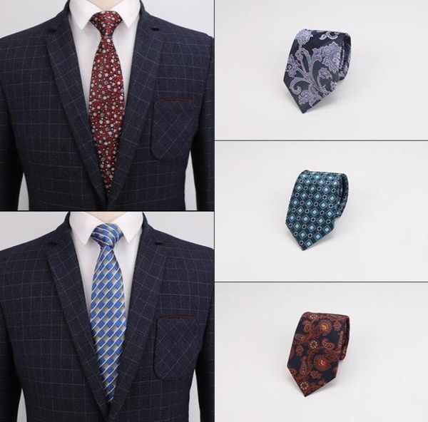 

neck ties sitonjwly 8cm wedding for men039s classic tie paisley jacquard woven business necktie accessories men custom logo15540884, Blue;purple