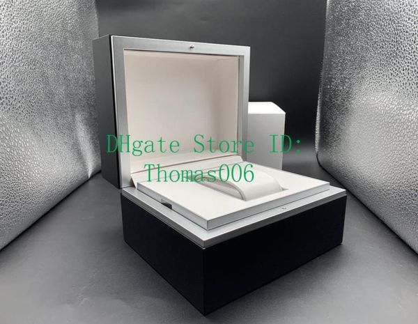 

black original box mens woman039s watches boxes men wristwatch box with certificates wood box for ivvc watches6442789, Black;blue