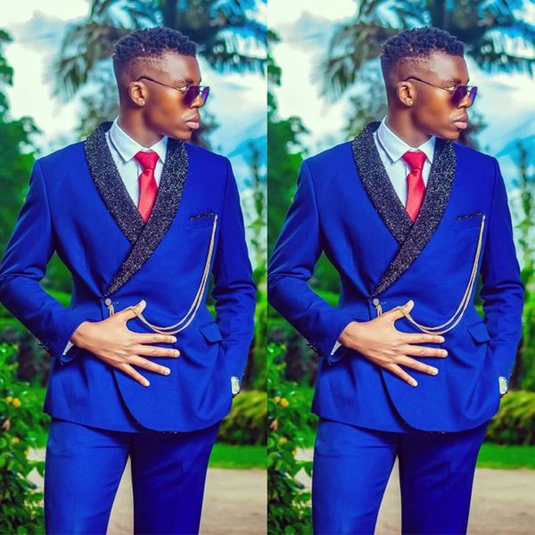 

handsome one button groom tuxedos shawl lapel groomsmen man suit mens wedding/prom/dinner suits bridegroom jacket pants tie b27151219, Black;gray