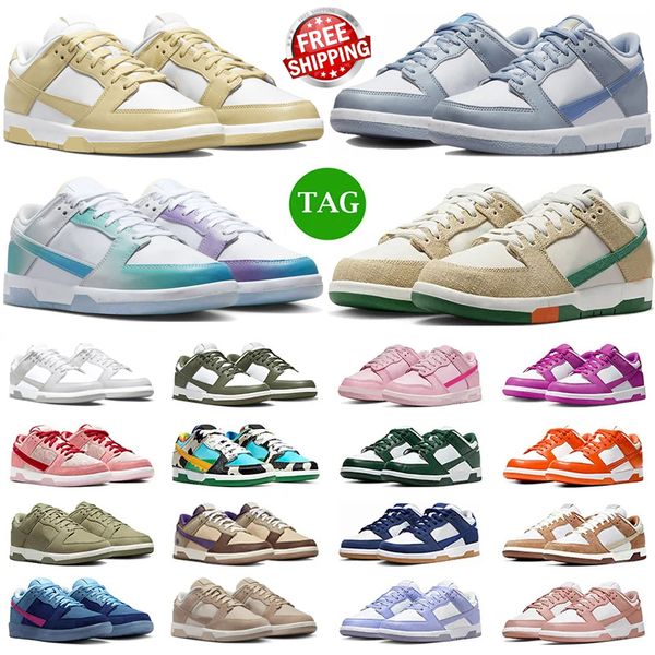 

trainers sneakers dunkes low shoes pandas triple pink grey fog syracuse team green medium olive unc georgetown malachite sail walking joggin