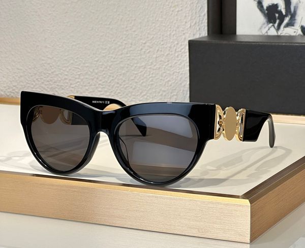 

fashion designer 4440 sunglasses for women classic vintage acetate cat eye shape glasses outdoor trendy versatile style uv protection come w, White;black