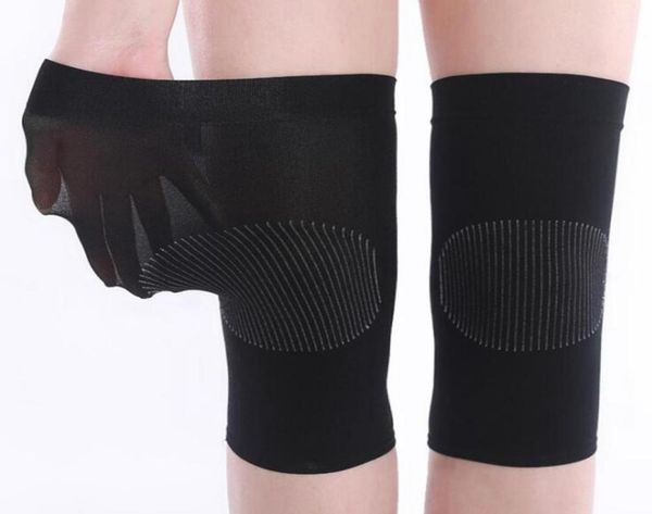

women breathable knee protector thin motion knitting knee pads joint leg sheath warm riding summer running volleyball sports goods2778335, Black;gray