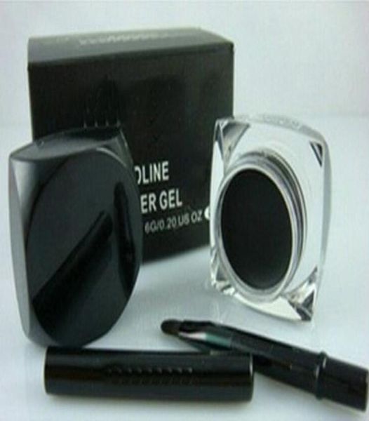 

new fluidline eyeliner gel black 55g with brush beautiful eye makeup 6pcs 9328964