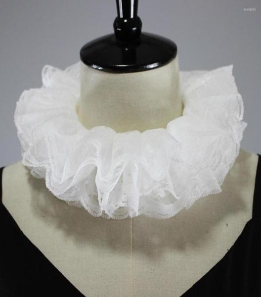 

bow ties 2022 women ruffles stand fake collar suit lace detachable collars girls dress shirt decorative female false neck ruff1233770, Black;gray
