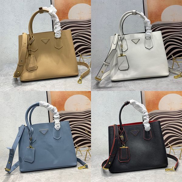 

cowhide tote bag large capacity shopping bags clutch handbag shoulder purse plain black removable genuine leather shoulder strap triangle in
