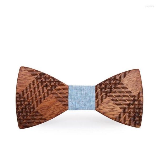 

sitonjwly natural wooden bow tie for mens suit plaid wood bowtie women corbatas neck wedding gentlemen gravata handmade ties7783015, Blue;purple