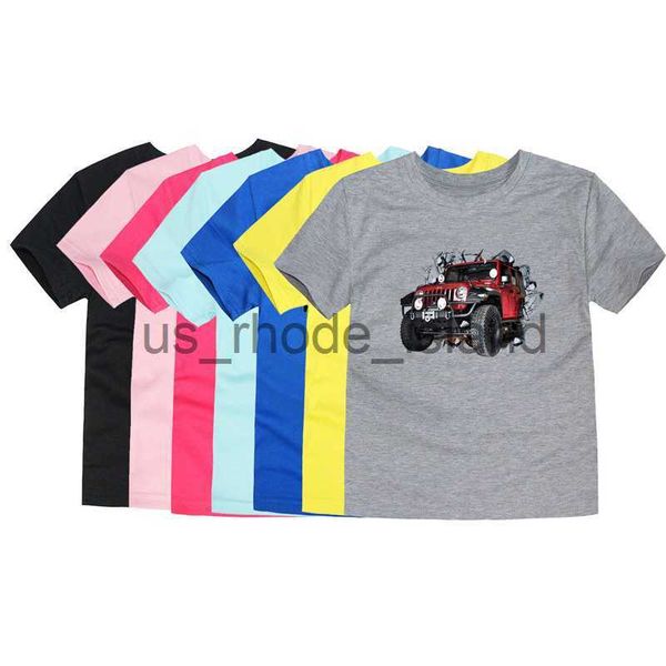 

t-shirts child boy summer t shirt cotton red car dinosaur anime t-shirt for children baby clothes boys kid tees cartoon toddler 2-12y x0628, Blue