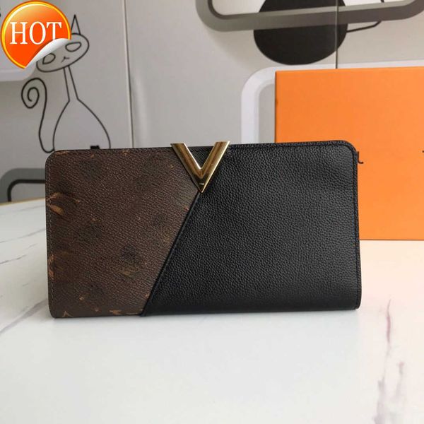 

luxury brand designer wallets card bag 2023 the latest women's fashion texture coin purse multifunctional portable presbyopia wallet fa, Red;black