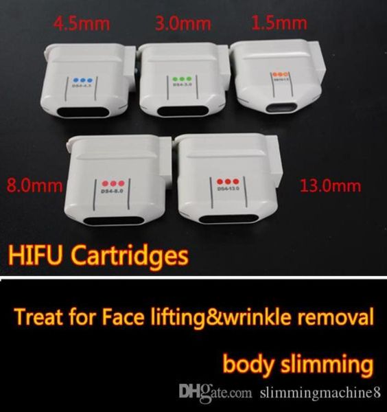 

hifu cartridge face lifting body slimming transducer facial body for 10000 ss each cartridges4848746