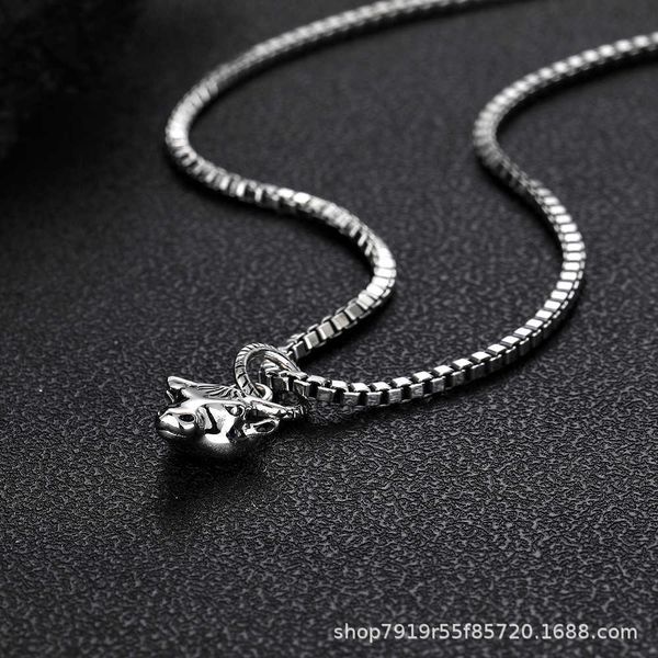 

sterling silver wang yibo's same tauren ins niche fashion versatile necklace