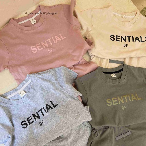 

kids baby clothes designer ess sets essential boys tracksuits girls kid youth toddler essentials t shirts pants infants children short sleev, White