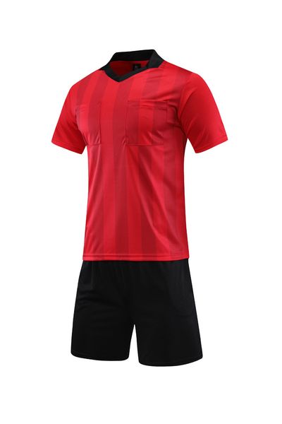 

breathable quick-drying factory wholesale light board football referee clothing single shirt short sleeve for football match referee c, Black;white