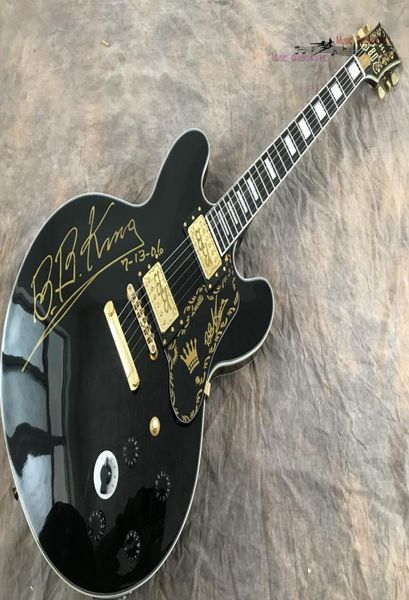 

china oem shop hollow jazz electric guitar bb king012345486833