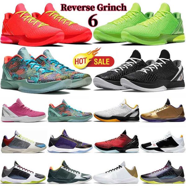 

reverse grinch mamba basketball shoes men chaos prelude 6 protros del sol white 5 protro dark lakers purple mens outdoor sport trainers snea, Black