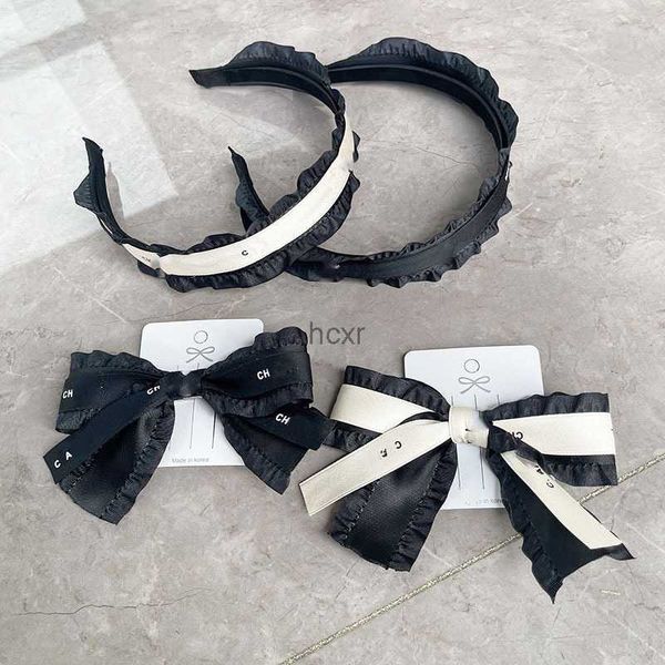 

designer head scarf spring lace letter headband duckbill clip hairpin sweet women's hair ornaments couples' families simple senior