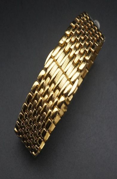 

stainless steel watch band strap 12mm 14mm 16mm 18mm 20mm 22mm gold polished mens luxury replacement metal watchband bracelet 22061719858, Black;brown