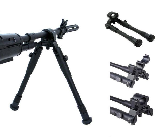 

airsoft m4 ar 15 accessories aluminum tactical aluminum alloy adjustable 69 inches rifle bipod for hunting shooting black5706800