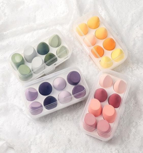 

makeup blender cosmetic puff sponge with storage box foundation powder beauty tool women make up concealer sponges 8pcsset5191431