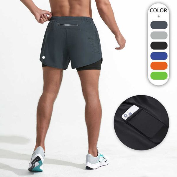 

yoga summer sport lulu men with pocket mobile phone casual running gym jogger short pant man 2023 lemon exercise athletic