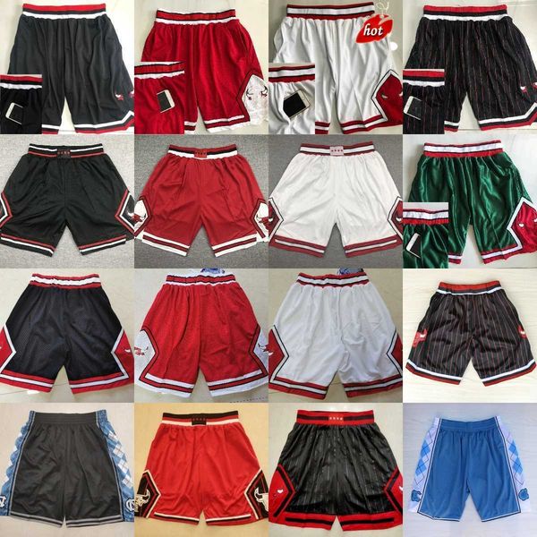 

2023 new city basketball lavine derozan shorts classic retro with pocket hip pop pant zipper sweatpants caruso vucevic rose short, Black