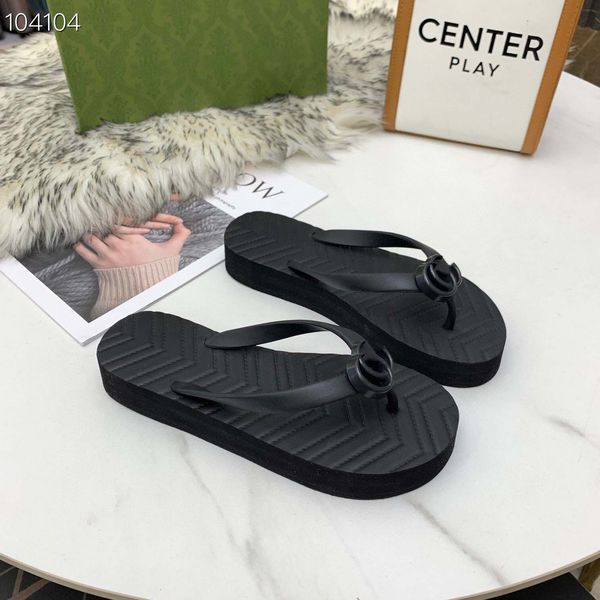 

summer new flip-flops pinch feet home beach men and women's flat bottom lovers slippers holiday casual shoes, Black