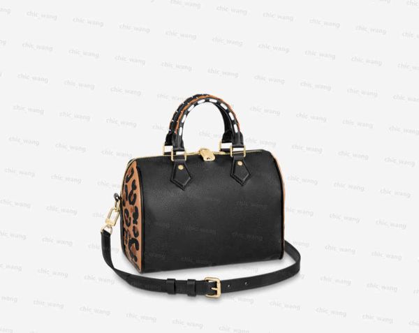 

lvity women's men travel genuine leather bags tote nylon fashion leopard shoulder bag wallet purse luxury designer embossing original