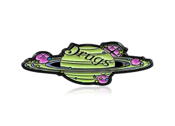 

romantic enamel pins astronomy universe star planet surround brooch denim jeans jewelry gift for valentine lover7413633, Blue