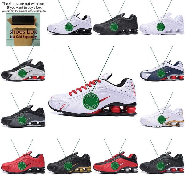 

301 tl r4 2023 mens shoxs running shoes triple black white metallic silver chaussures shoxs deliver oz nz 802 809 university red sneakers tr, White;red