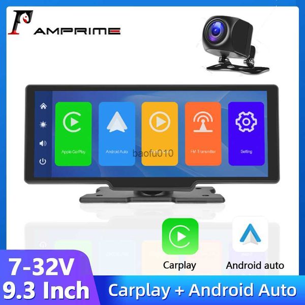 

s 10.26'' dashcam car video recorder wireless carplay android auto car head unit dashboard dvr mirror record with voice control l2