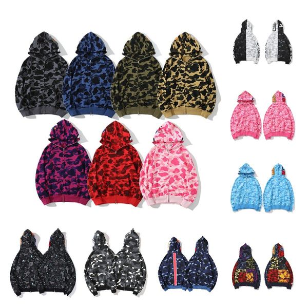 

causal men camouflage hoodies camo cardigan sweater hip hop hooded sweatshirt streetwear jackets spring autumn winter fashion plus size coat, Black;brown