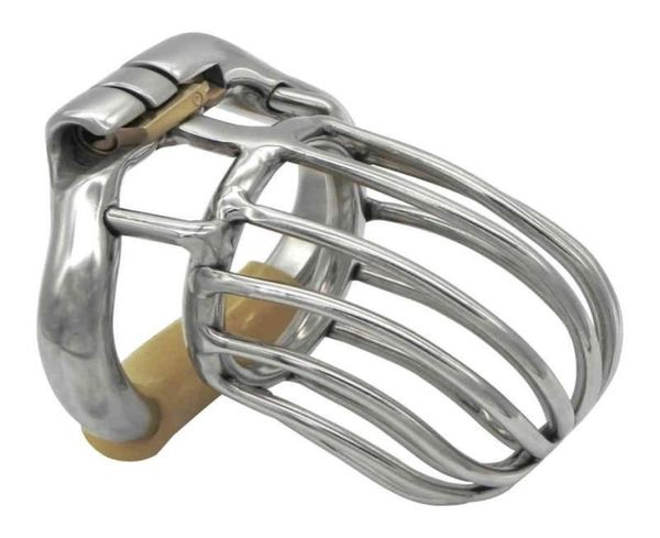 

ergonomic stainless steel stealth lock male chastity devicecock cagepenis lockcock ringchastity belts0957061540