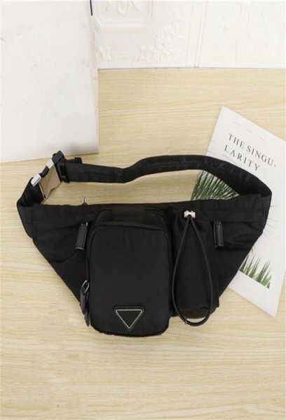 

2021 black nylon waist bag sports fitness running multifunctional waterproof portable fashion casual change messenger backp6464726