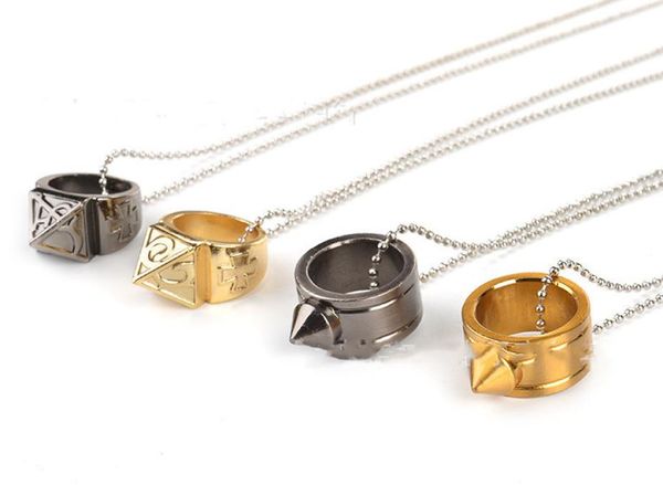 

selfdefense defense ring creative necklace with lanyard ring single finger buckle escape selfdefense joint protector knuckle dus8643217