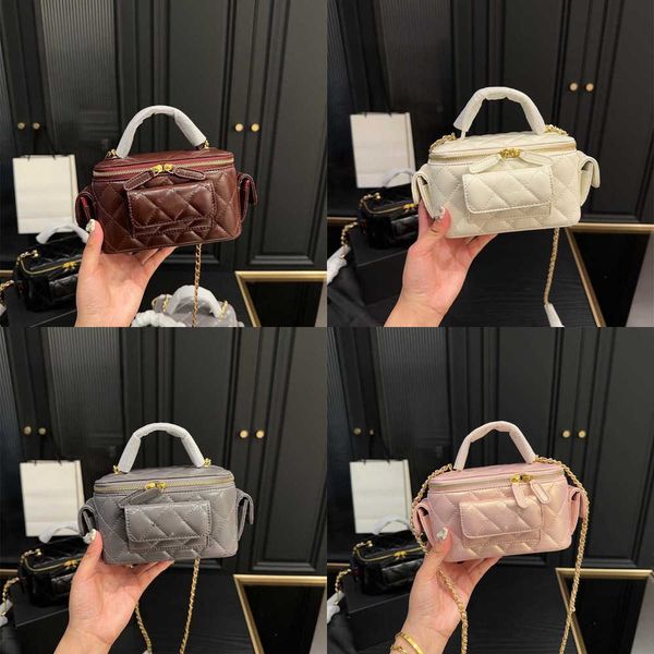 

luxury designer bags channel box bag shoulder messenger bag handbag envelope bags tote women's new fashion fancy pearl button baguette