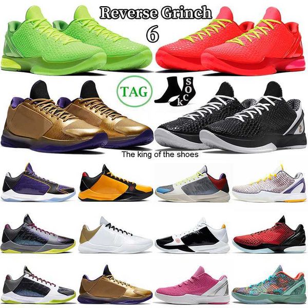 

mamba 6 reverse grinch mamba basketball shoes mens protro prelude mambacita 5 alternate bruce lee del sol hall of fame laker lakers men trai, Black