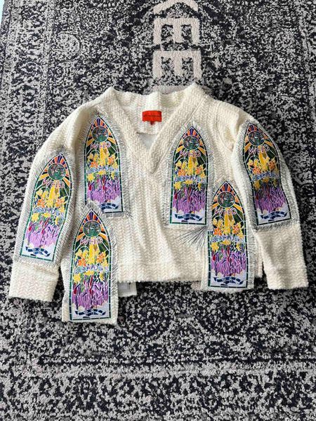 

2023 winter new arrival mens luxury designer great sweaters - mens us size oversized sweater, White;black