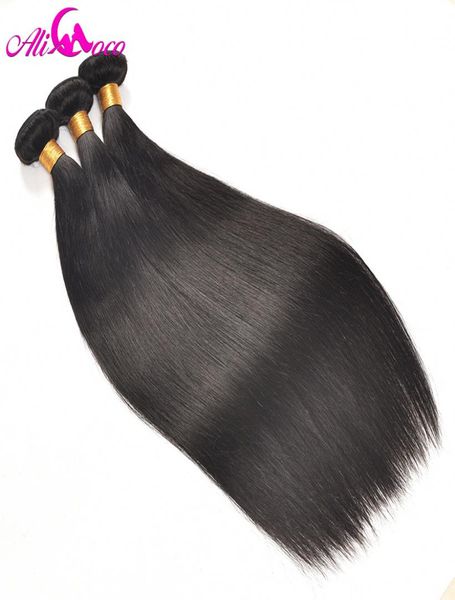 

ali coco brazilian straight hair bundles 1 piece human hair weave bundles 1028 inch natural color non remy can be dyed1654670, Black;brown