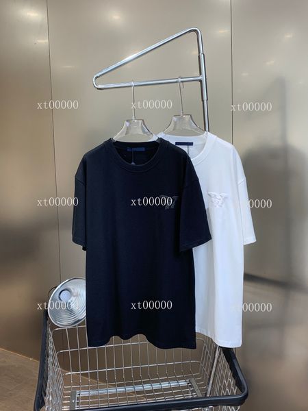 

22ss designer letter printed t shirts tee sweatshirt fashion high street short sleeves summer casual t-shirt breathable men women crew neck, Black;brown