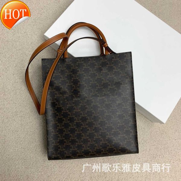 

women's designer bags 2023 new fashion diagonal portable arc de triomphe old flower tote bag music medieval large briefcase factory dir