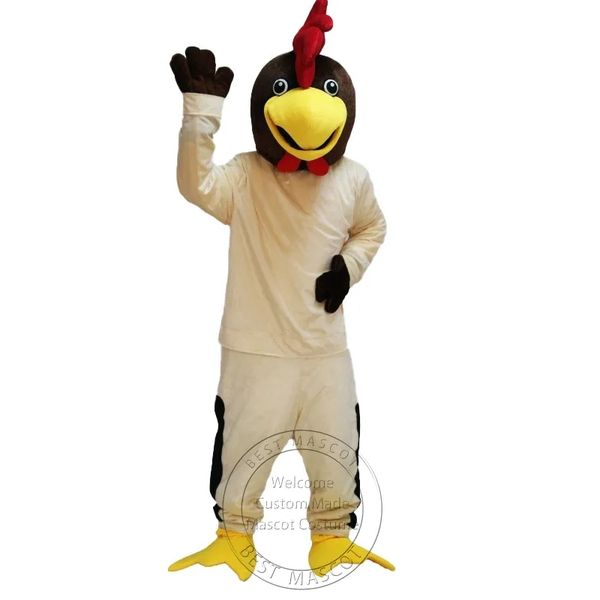 

beige chicken mascot costume anime carnival performance apparel ad apparel, Red;yellow