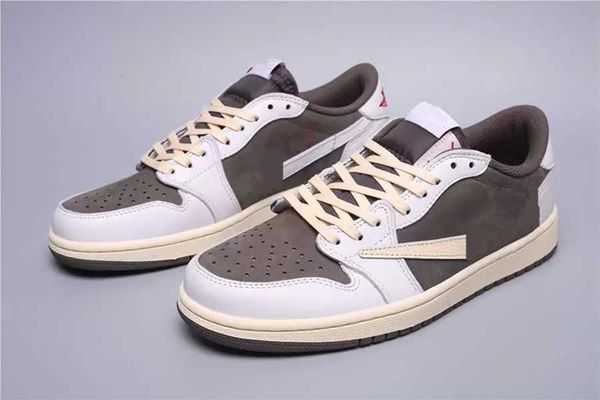 

new 2023 release ts 1s low og basketball shoes sp 1 color white brown beige khaki university outdoor sneakers with box, Black
