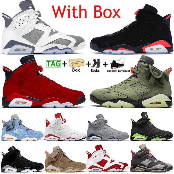 

men jumpman 6 women basketball shoes 6s with box british khaki washed denim cool grey travis white toro black infrared mens trainers sneaker, Black;pink