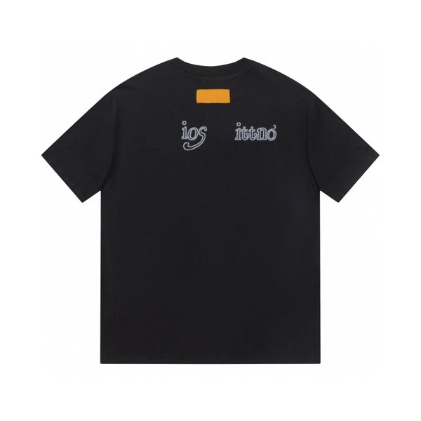 

22ss designer letter printed t shirts tee sweatshirt fashion high street short sleeves summer casual t-shirt breathable men women crew neck, Black;brown