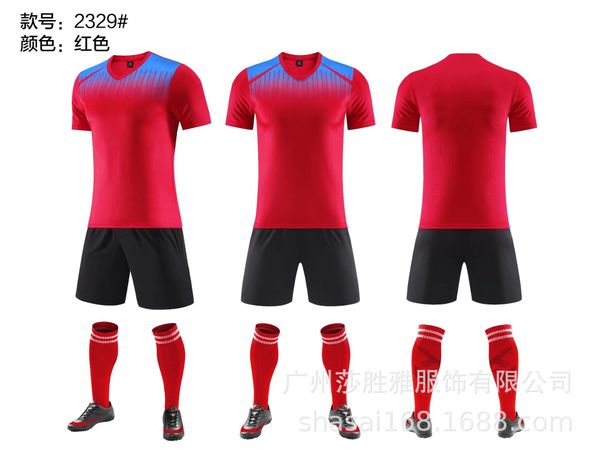 

breathable quick-drying new soccer suit set football training racing suit student class clothes and children football suit letter prin, Black;white